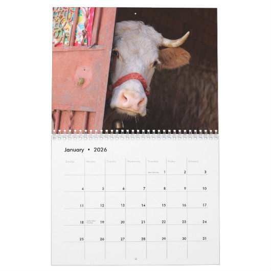 Calendrier des fermetures de vache 2026 (Jan 2026)