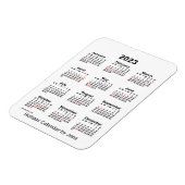 Calendrier des Fêtes Blanches 2023 par Janz Magnet (Côté Gauche)