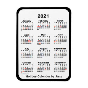 Calendrier des fêtes noires 2021 par Janz Magnet