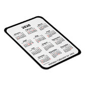 Calendrier des fêtes noires 2026 par Janz Magnet (Côté Droit)