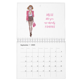 Calendrier des filles mode