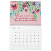 Calendrier des flacons d'aquarelle avec citations  (Feb 2026)