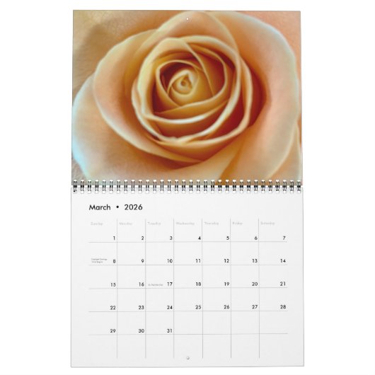 Calendrier des fleurs (Mar 2026)