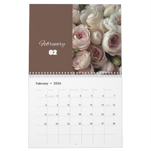 Calendrier des fleurs 2024 - calendrier 2024 (Feb 2026)