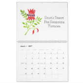 Calendrier des fleurs amérindiennes australiennes  (Mar 2027)