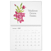 Calendrier des fleurs amérindiennes australiennes  (Jan 2027)