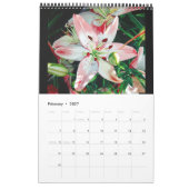 Calendrier des fleurs aquarelles (Feb 2027)
