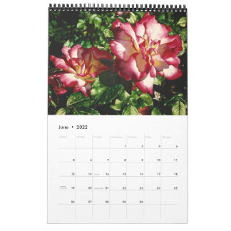 Calendrier des fleurs aquarelles