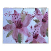 Calendrier des fleurs d'aquarelle (Protection)