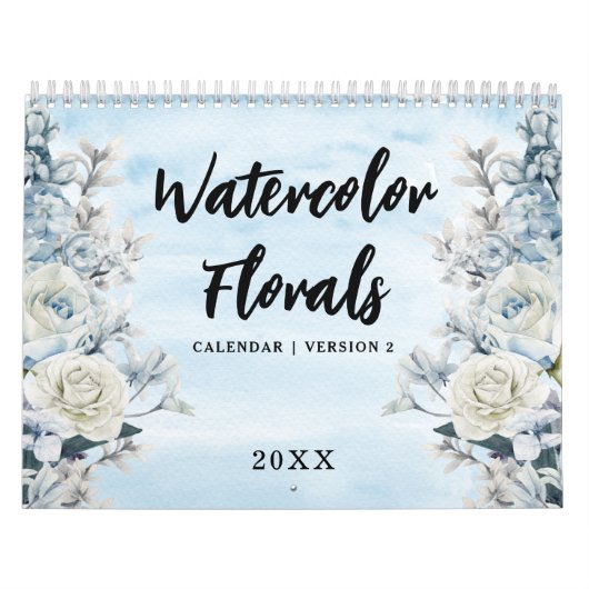 Calendrier des fleurs d'aquarelle (Protection)