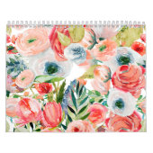 Calendrier des fleurs d'aquarelle (Protection)
