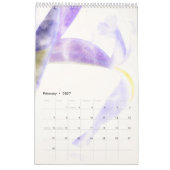 Calendrier des fleurs d'aquarelle (Feb 2027)