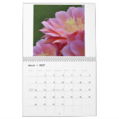 Calendrier des fleurs de cactus (Mar 2027)