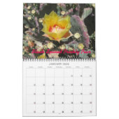 Calendrier des fleurs de l'Arizona Cactus (Jan 2026)