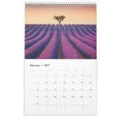 Calendrier des fleurs de lavande 2022 (Feb 2027)