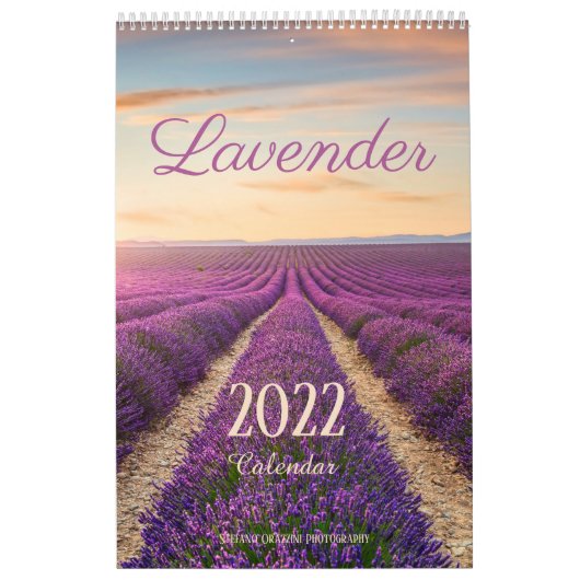 Calendrier des fleurs de lavande 2022 (Protection)