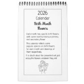 Calendrier des fleurs de mois de naissance (Protection)