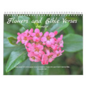 Calendrier des fleurs et des versets bibliques (Protection)