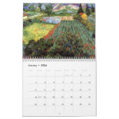 Calendrier des fleurs et jardins Vincent Van Gogh (Jan 2026)