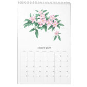 Calendrier des fleurs par Ho Mang Hang 2022 (Jan 2026)
