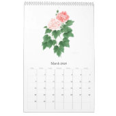 Calendrier des fleurs par Ho Mang Hang 2022 (Mar 2026)