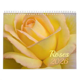 Calendrier des fleurs rose 2026
