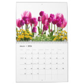 Calendrier des fleurs roses (Mar 2026)