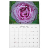 Calendrier des fleurs Roses colorées (Jan 2027)