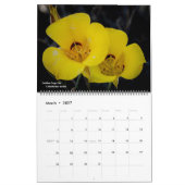 Calendrier des Fleurs sauvages occidentaux (Mar 2027)