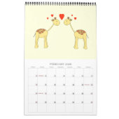 Calendrier des girafes 2013. Caricatures mignonnes (Feb 2026)
