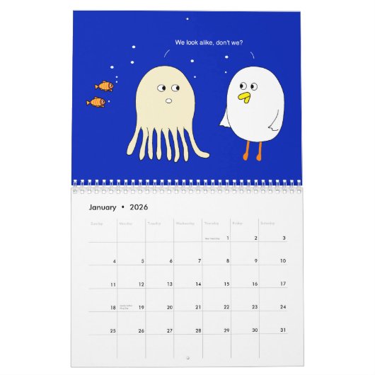 Calendrier des grands amis (Jan 2026)