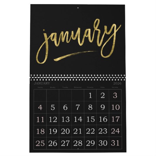 Calendrier des grands nombres 2023 Faux mois d'or (Jan 2026)