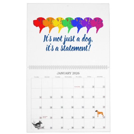 Calendrier des graphismes Danse (Jan 2026)