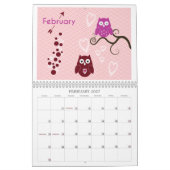 Calendrier des hibou 2020 (Feb 2027)