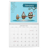 Calendrier des hibou 2020 (Jan 2027)