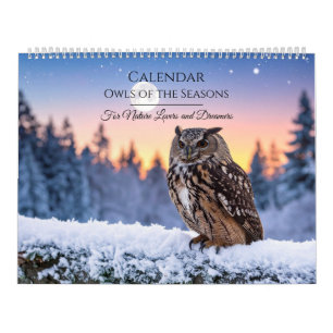Calendrier des Hiboux – Majestueux Hiboux & Faune