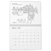 CALENDRIER des Highlanders écossais et des château (Feb 2027)