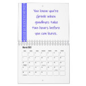 Calendrier des Humours grecs 2026 (Mar 2027)