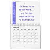 Calendrier des Humours grecs 2026 (Jan 2026)