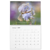 Calendrier des Irises Haut Portés pour 2021 (Jan 2027)