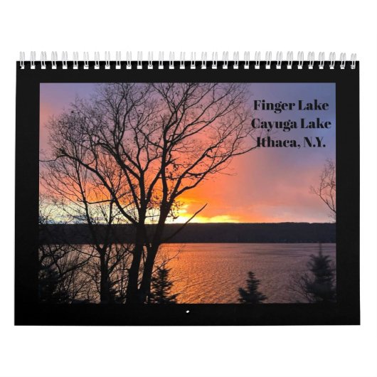 Calendrier des LACS DE DOIGTS CAYUGA LAKE ITHACA (Protection)
