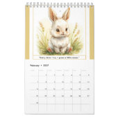 Calendrier des leçons de vie pour petits cœurs ave (Feb 2027)