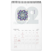 Calendrier des Mandalas Fleurs (Feb 2027)