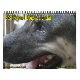 Calendrier des meilleurs chiens amis!
