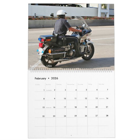 Calendrier des motos de police 2026 (Feb 2026)