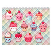 calendrier des muffins de nourriture de cupcake Cu (Protection)