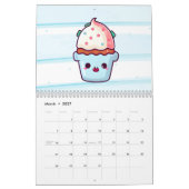 calendrier des muffins de nourriture de cupcake Cu (Mar 2027)