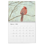 Calendrier des murs d'aquarelle (Feb 2026)