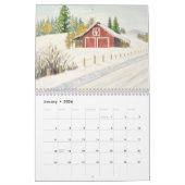 Calendrier des murs d'aquarelle (Jan 2026)