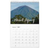 Calendrier des murs de collection de volcans (Jan 2027)